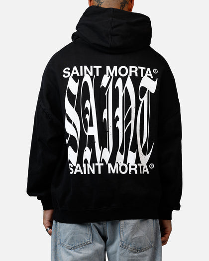 Saint Morta Ye Old Boxy Hoodie Black