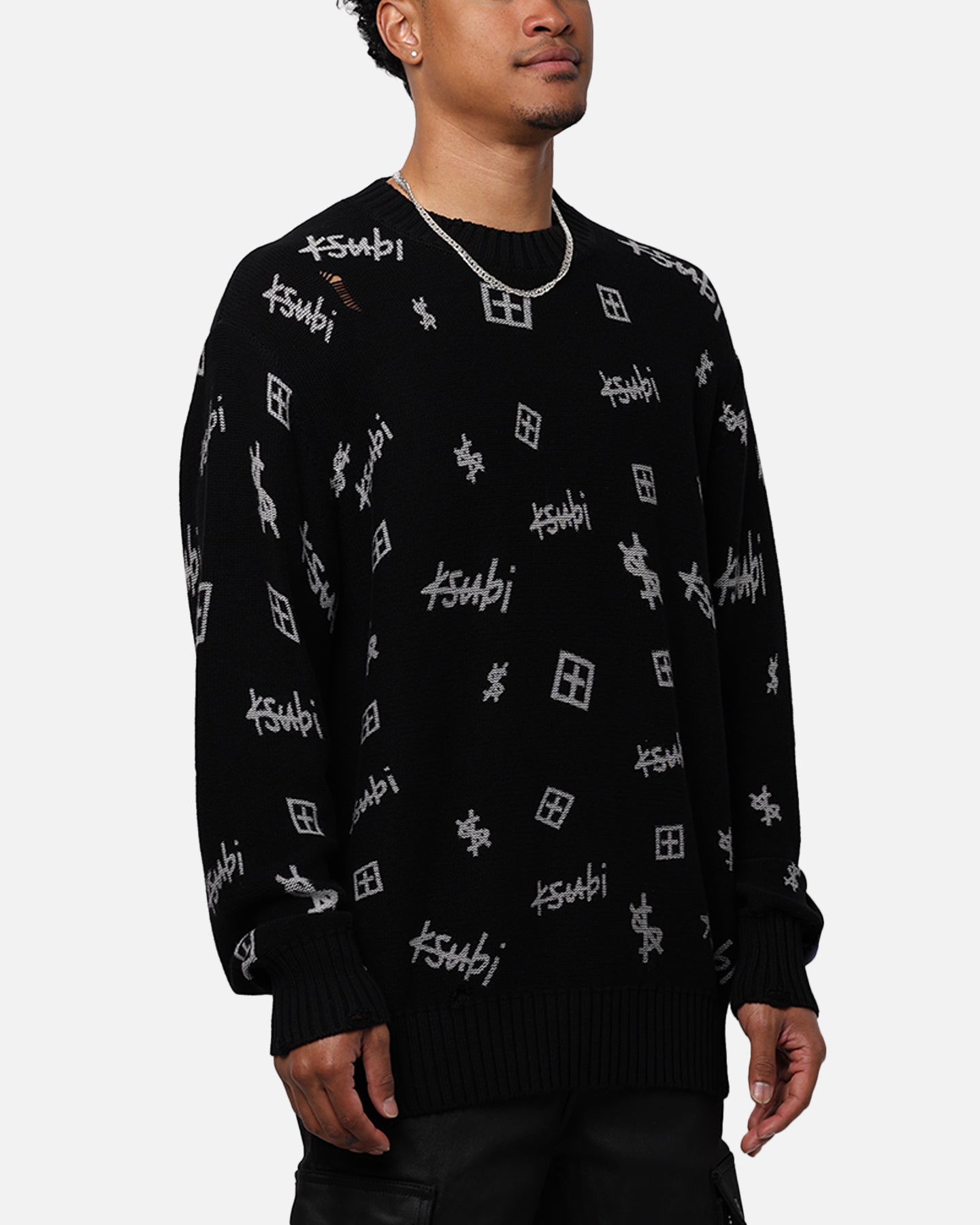 Ksubi Trash Box Knit Crewneck Black | Culture Kings US