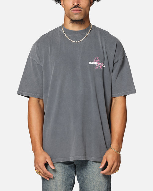 Saint Morta Heritage Boxy T-Shirt Washed Black