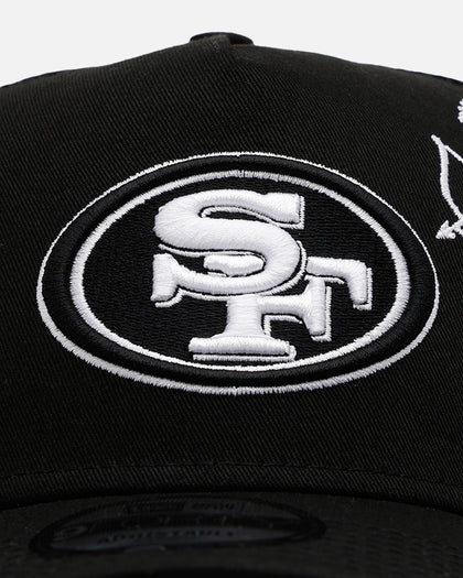New Era San Francisco 49ers 'Cherub Trucker' 9FORTY A-Frame Trucker Snapback Black/White