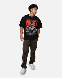 UFC By Goat Crew Leon "Rocky" Edwards Vintage T-Shirt Black Wash