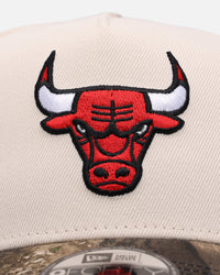 New Era Chicago Bulls 'Realtree Visor' 9FORTY A-Frame Snapback Cream/Camo