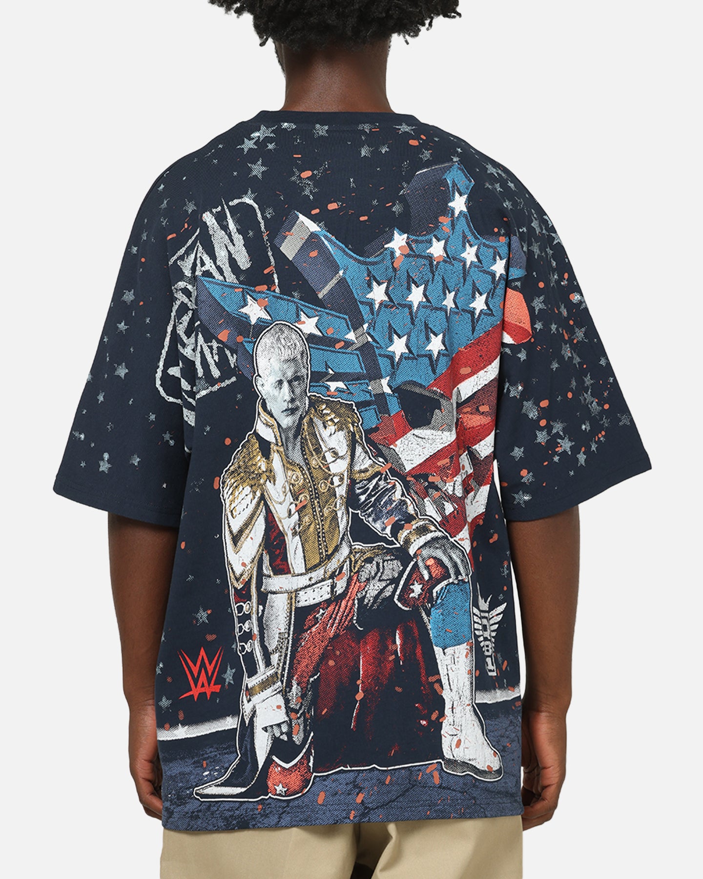 73Studio X WWE Cody Rhodes All Over Print T-Shirt Navy | Culture
