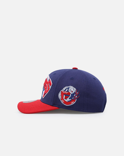 Mitchell & Ness Memphis Grizzlies 'College Twist' Pro Crown Snapback Blue/Red