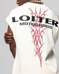 Loiter Cyber Muscle T-Shirt Off White