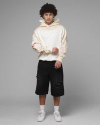 Loiter Hand Drawn Hoodie Off White