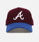 47 Brand Atlanta Braves 'Autumn Tones' Offside Snapback Maroon