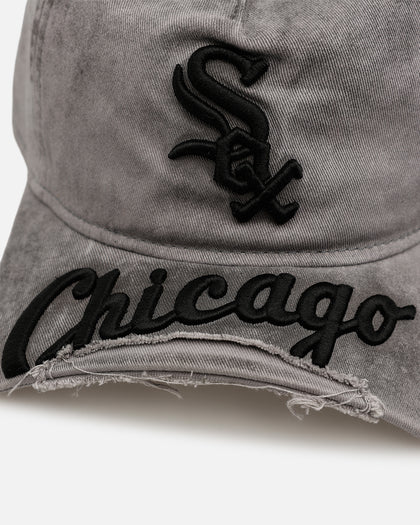 New Era Chicago White Sox 'Cutoff Visor' 9FORTY Snapback Washed Black