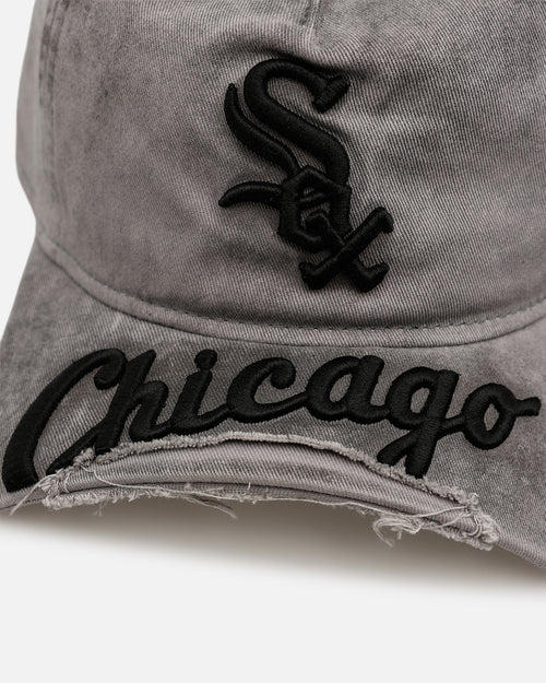 New Era Chicago White Sox 'Cutoff Visor' 9FORTY Snapback Washed Black