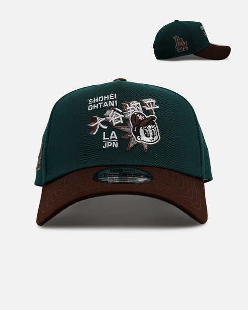 New Era Los Angeles Dodgers 'Rainforest' Ohtani 9FORTY A-Frame Snapback Green/Brown