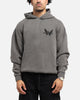 Saint Morta Black Doves Boxy Hoodie Washed Charcoal