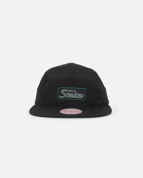 Mitchell & Ness Seattle Sonics Team Logo Camper Strapback Black