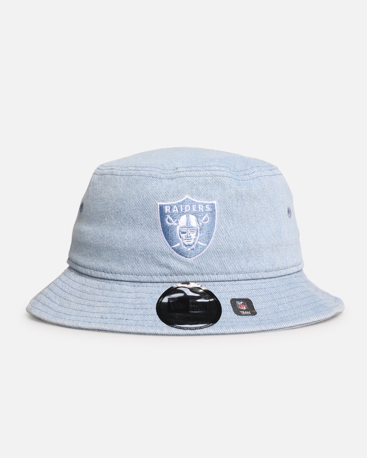 New Era Las Vegas Raiders 'Washed Denim' Bucket Hat Blue Washed