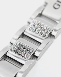 Guess Mainline Frontier 15MM Crystal Bracelet Silver