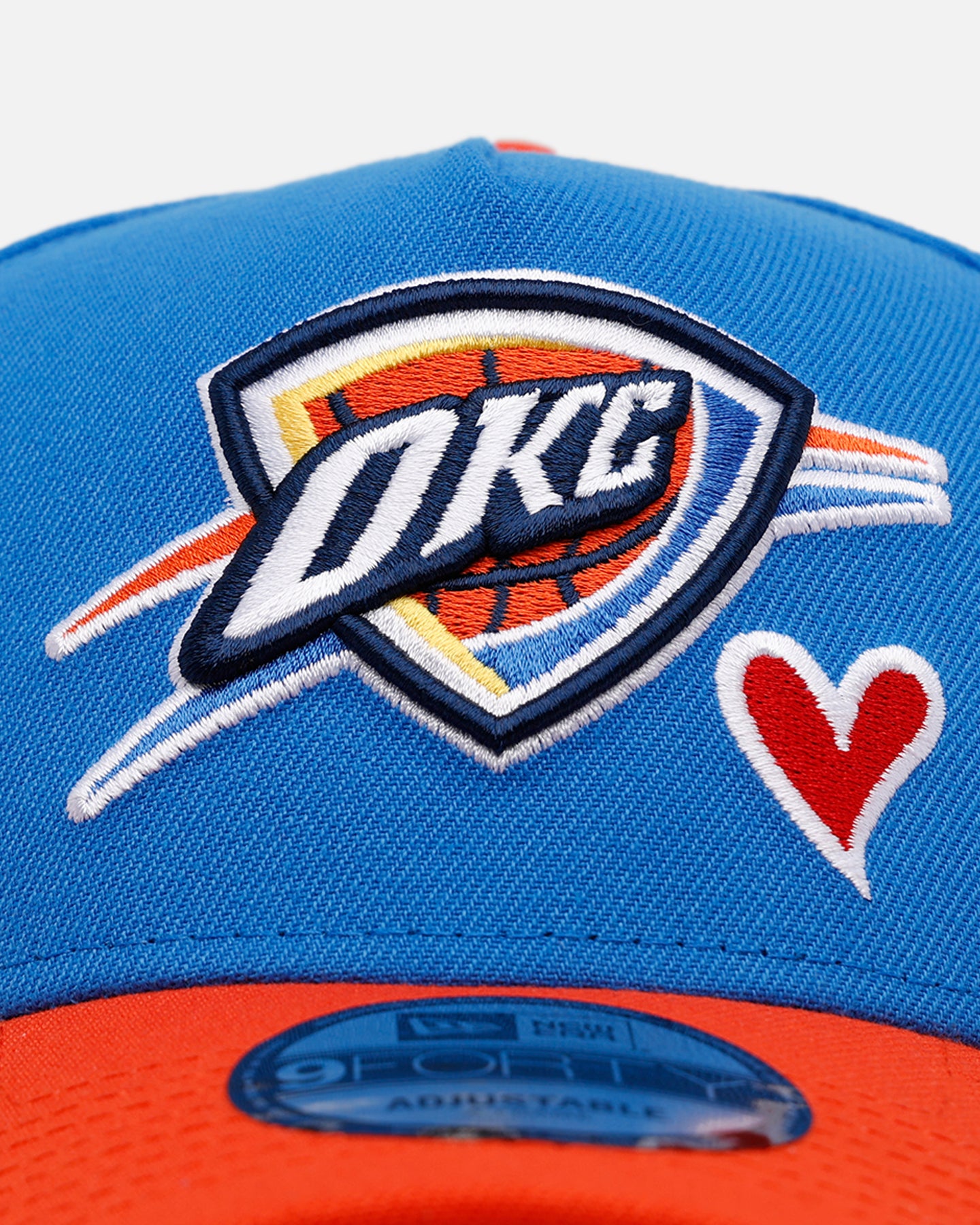New Era Oklahoma City Thunder 'Team Color Hearts' 9FORTY A-Frame
