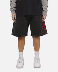 Worship Scripted Big Dawg Jean Shorts Used Black