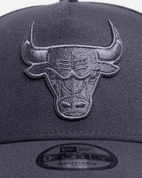 New Era Chicago Bulls 'Graphite Tonal' 9FORTY A-Frame Snapback Graphite