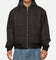 Carre Sherpa Lined Zip Hoodie Black Plaid