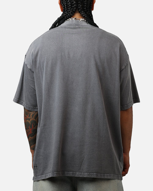 Saint Morta Heavens Mock T-Shirt Washed Charcoal