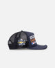 New Era Houston Astros 'Puff Print' Pre-Curved Golfer Trucker Snapback Navy