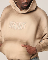 Saint Morta Faded Motor Hoodie Stone
