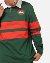 Bleacher Athletic South Sydney Rabbitohs NRL Legacy Rugby Polo Shirt Green