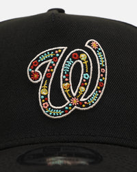 New Era Washington Nationals 'Floral Forever' 9FORTY A-Frame Snapback Black