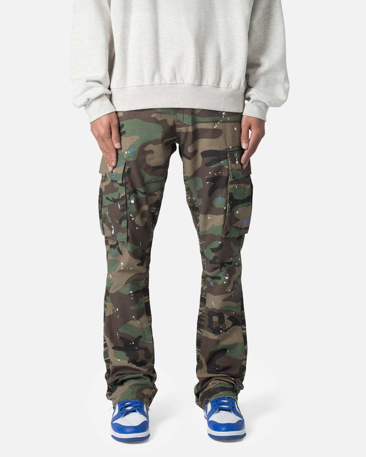 MNML Bootcut Cargo Pants Camo | Culture Kings US
