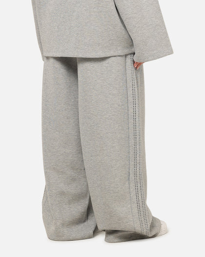 Adidas Women's Teamgeist Rhinestone Track Pants Grey Marle