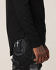 Saint Morta Men's Icon Waffle Long Sleeve T-Shirt Black/Black