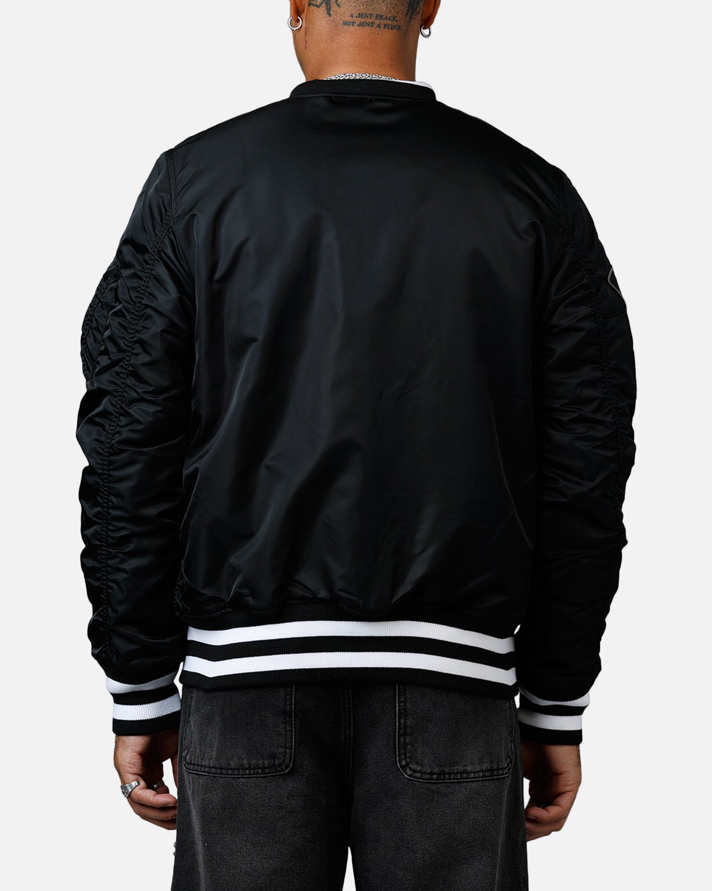 New Era X Alpha Series X NFL Las Vegas Raiders MA-1 Bomber Jacket