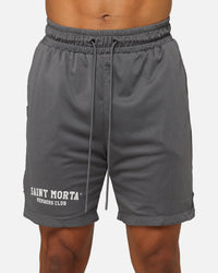 Saint Morta Members Club Mesh Shorts Dark Grey