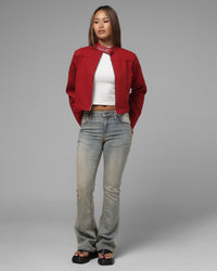Loiter Women's Racer Denim Jacket