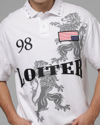 Loiter United Polo T-Shirt Off White