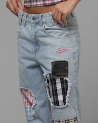 Loiter Patchwork Jeans Denim