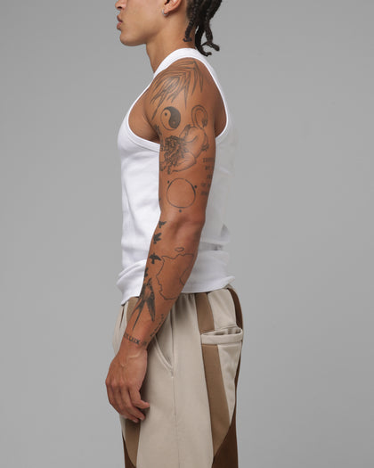 Loiter Hybrid Tank Off White