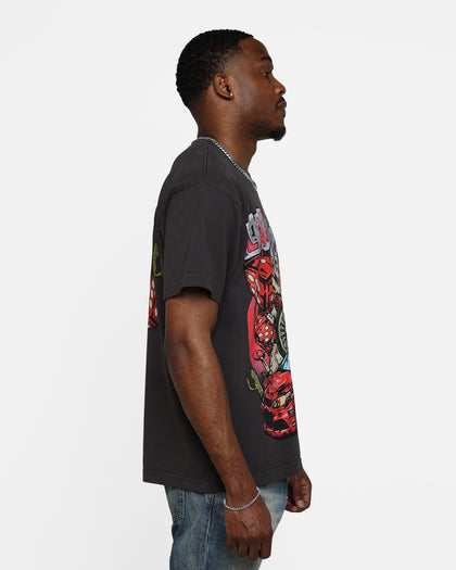 Goat Crew Dice Roll T-Shirt Black Wash