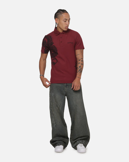 Ed Hardy Euro Polo Shirt Plum