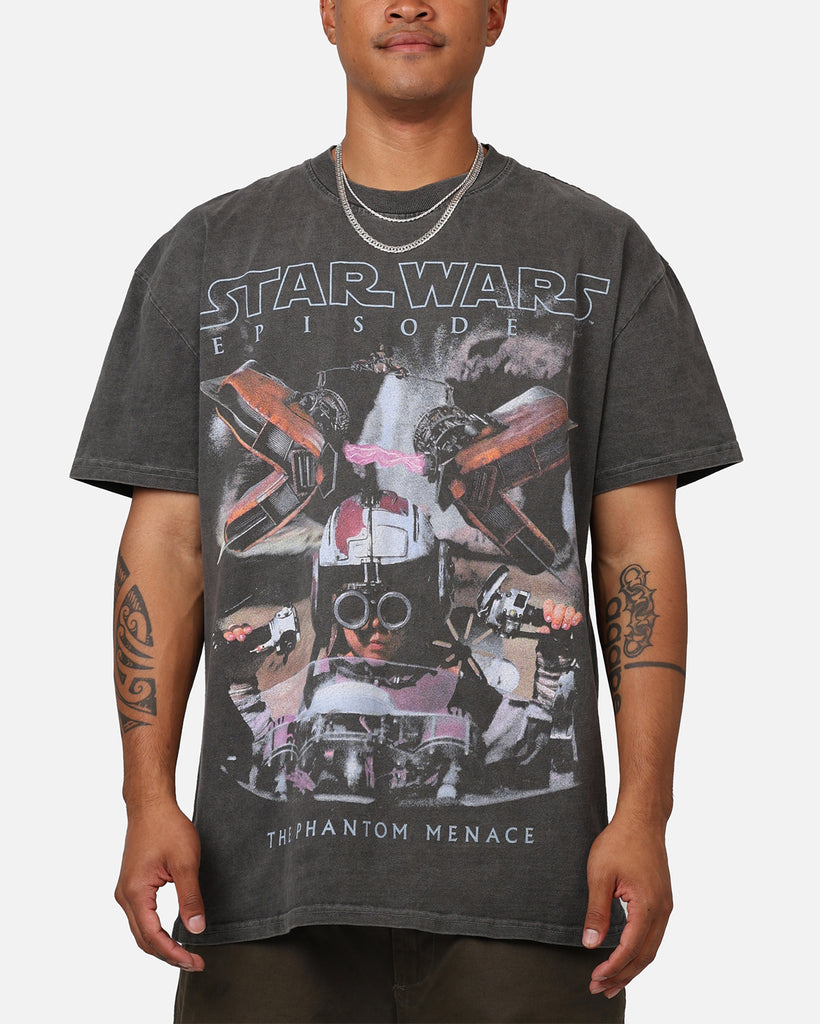 Star Wars Episode I Tシャツ Star Wars Episode I '99 Heavyweight Vintage T-Shirt Black Wash