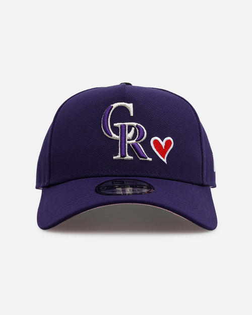 New Era Colorado Rockies 'Team Color Hearts' 9FORTY A-Frame Snapback Official Team Color