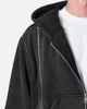 MNML Dual Zipper Hoodie Washed Black