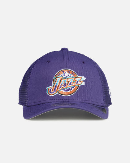New Era Utah Jazz 'HWC' 9SEVENTY Trucker Stretch Snapback Dark Purple