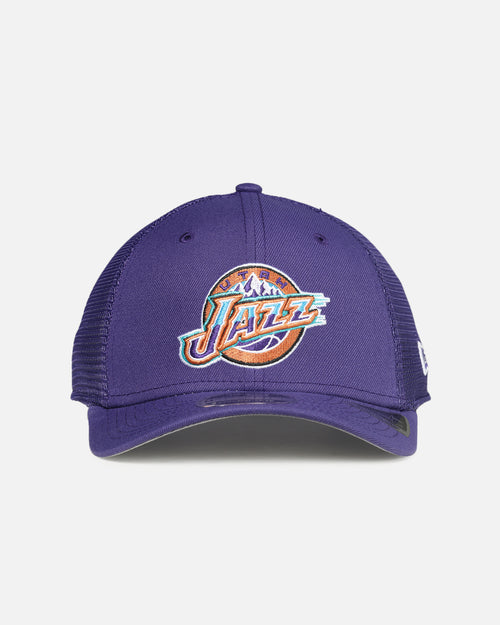 New Era Utah Jazz 'HWC' 9SEVENTY Trucker Stretch Snapback Dark Purple