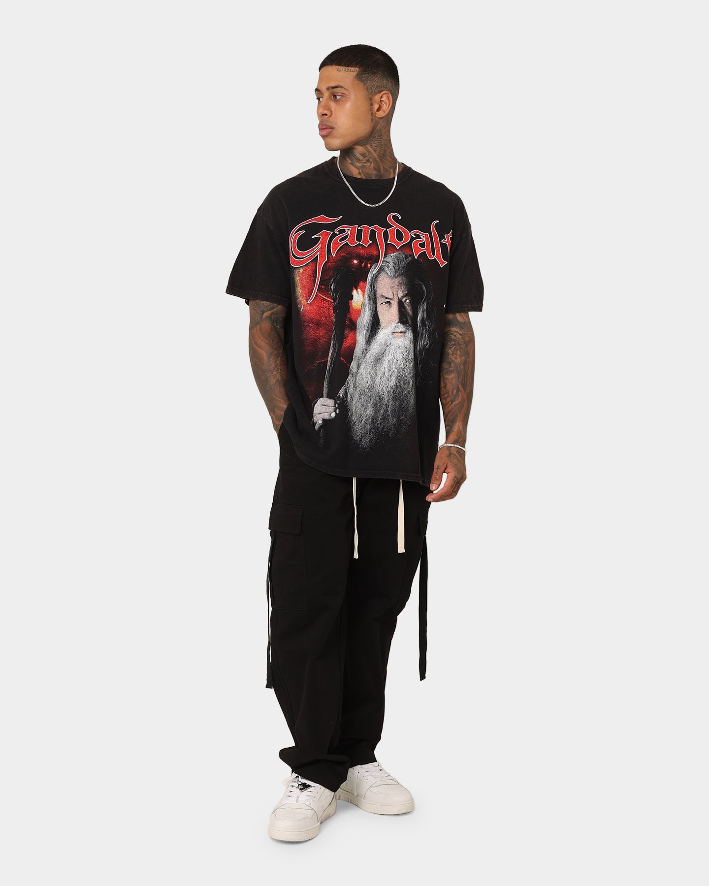 73Studio X The Lord Of The Rings Gandalf Vintage T-Shirt Black