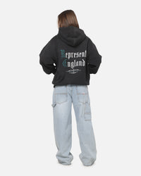 Represent Private Members Hoodie Stained Black