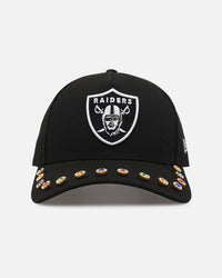 New Era Las Vegas Raiders 'Visor Embellishment' 9FORTY A-Frame Snapback Official Team Colors