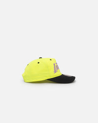 Mitchell & Ness Los Angeles Lakers Nylon Deadstock 2-Tone Snapback Neon Yellow/Black
