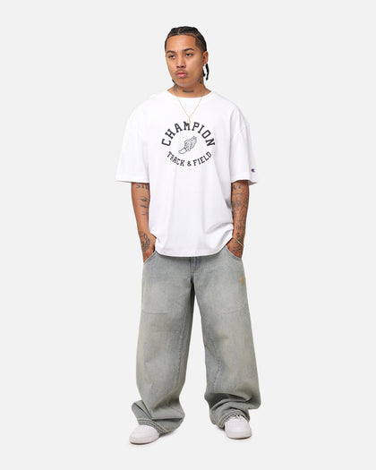 Champion Heritage Collegiate Track And Field T-Shirt White//Black