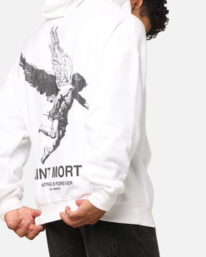 Saint Morta Nothing Is Forever Boxy Hoodie White/Black