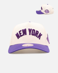 Mitchell & Ness New York Yankees 'Chainstitch Wordmark' Pro Pinch Snapback Purple
